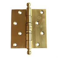850 messing dørhengsel med kuleknopp